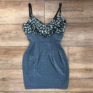 Spaghetti strap floral empire waist summer dress